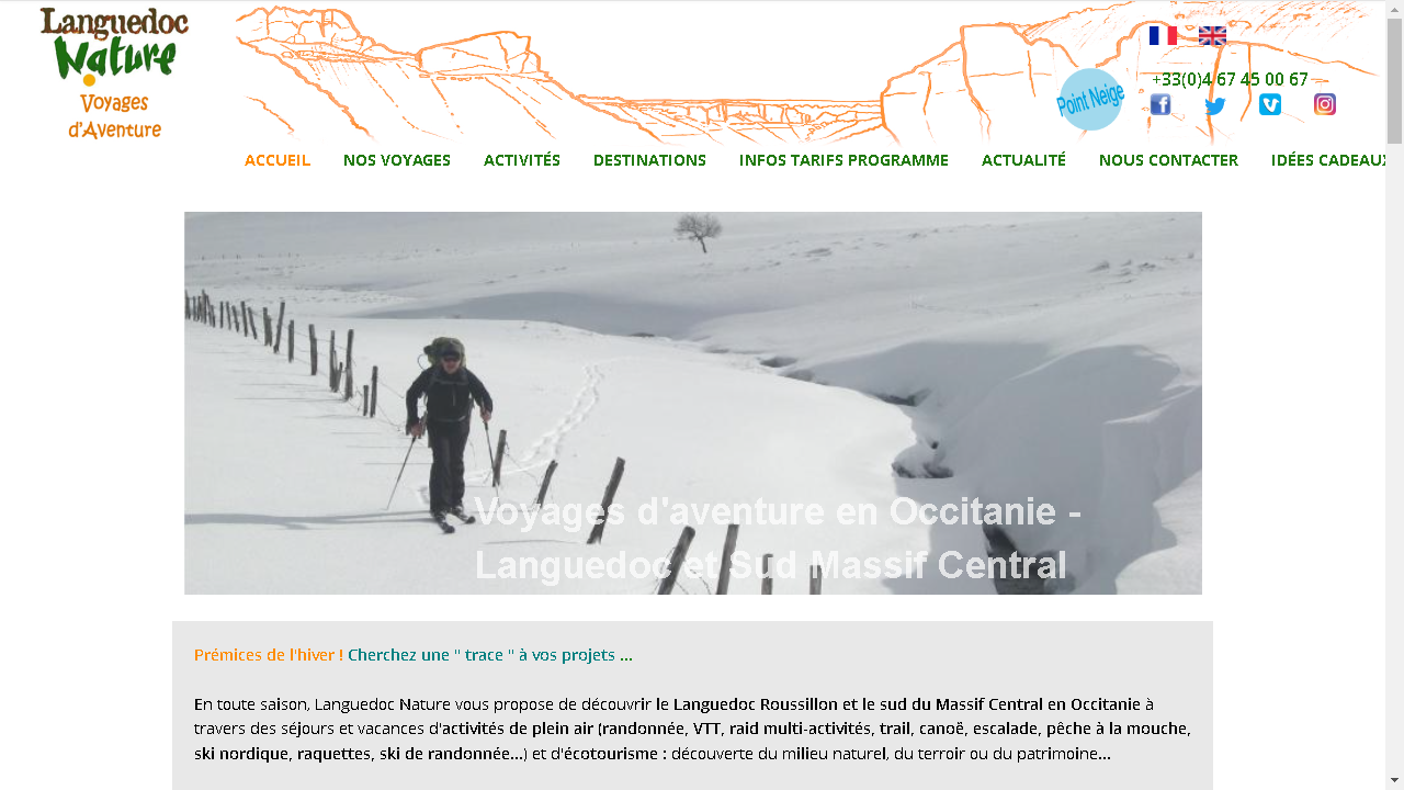 Capture d'écran de http://www.languedoc-nature.com/